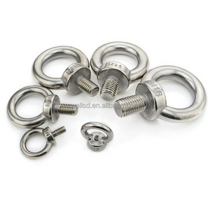 Wells factory din580 forged lifting stainless steel 316 eye bolt and nut