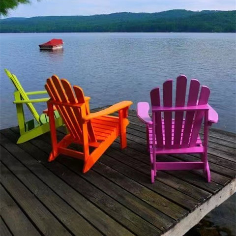 Fashion Modern Outdoor Garden Patio furniture  Plastic Wood Folding Adirondack beach Garden Chairs