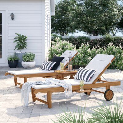 High Quality Outdoor wood waterproof garden Patio Sunbed beach Swimming Pool Sun lounger