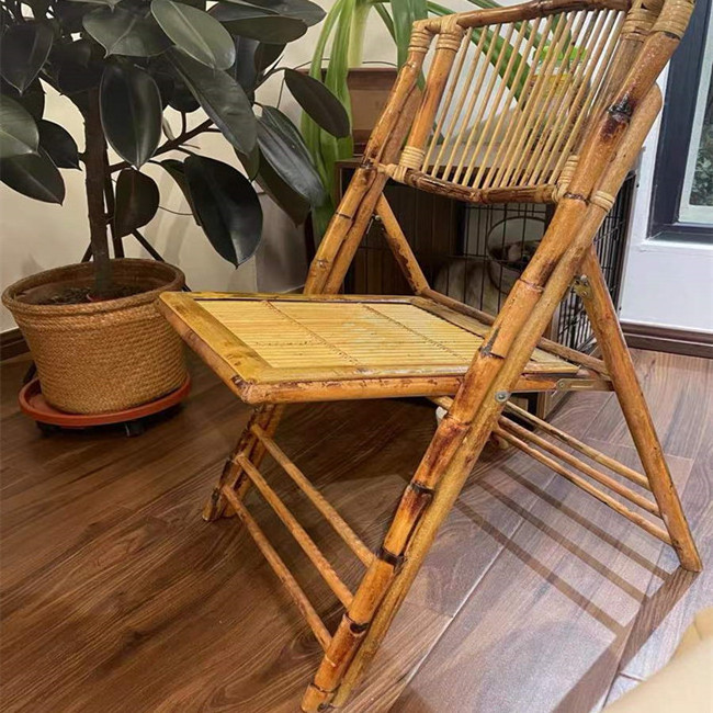 Outdoor Furniture  rattan wicker Party Event wedding dining folding outdoor Bamboo garden chair