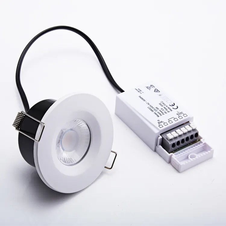 Dimmable Recessed Iron SMD Ceiling Downlight Fixture Fire Rated IP65 LED Down Light