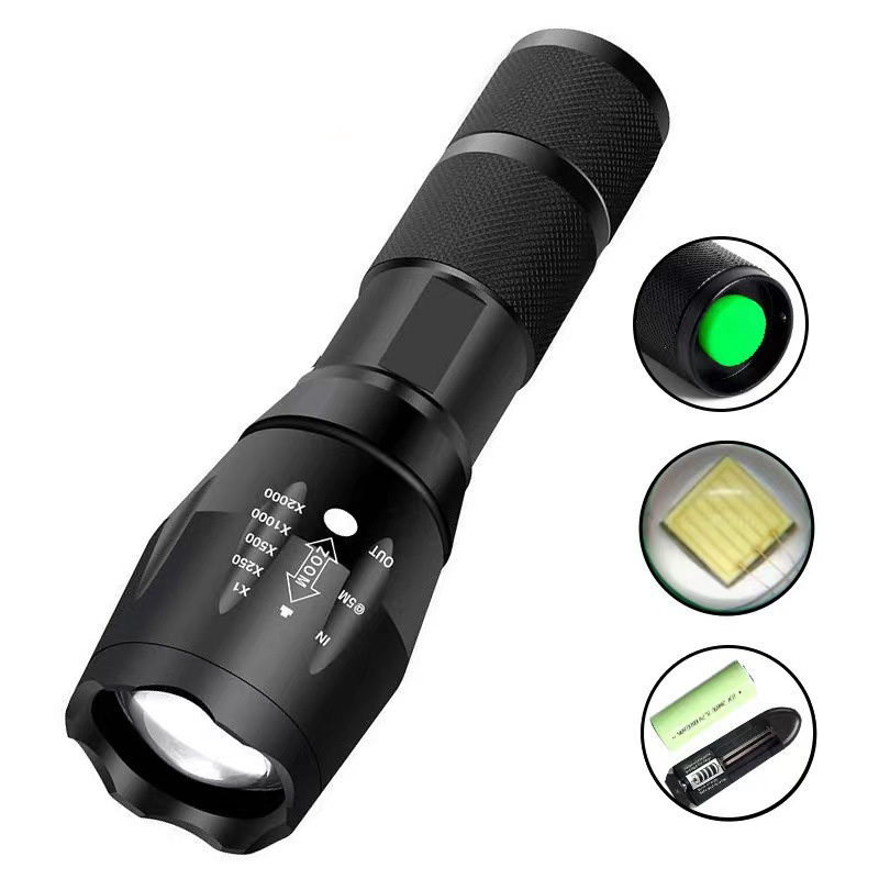 High Power Camp Waterproof Linterna Set Powerful Rechargeable Battery Tactical Torch Flashlights Led Flashlight Manufacturer