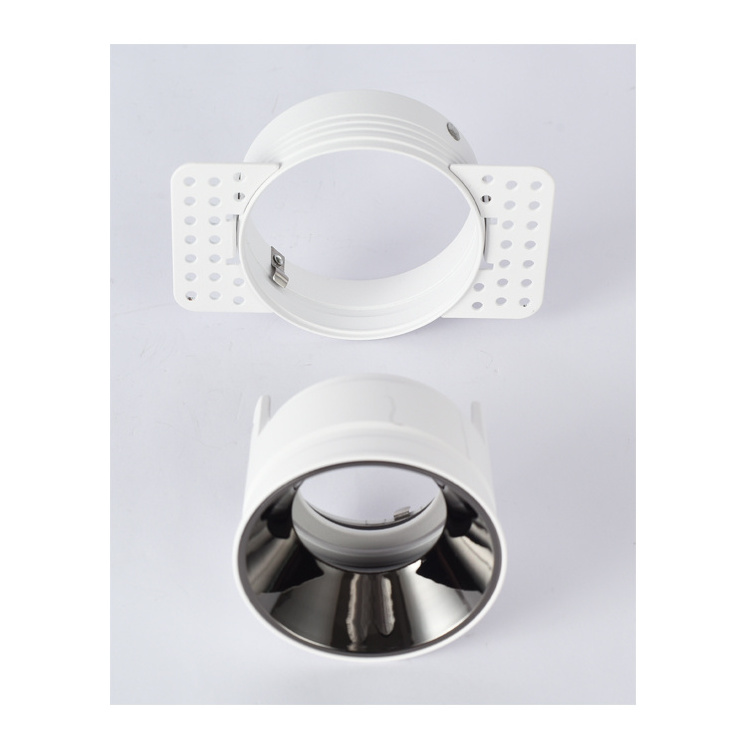 Factory Aluminum Round Square Lighting Fixture Gu10 LED Module Mr16 Mr11 Trimless Spot Light