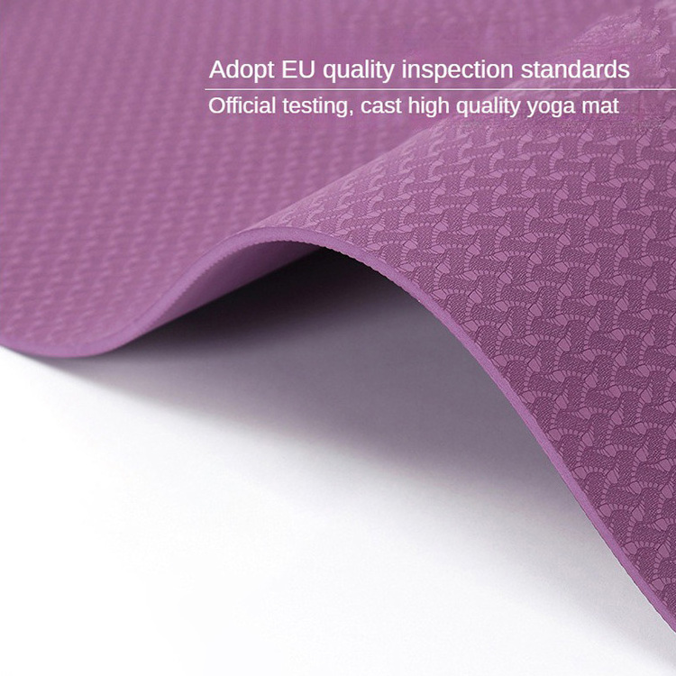 Custom Various Colors Woman Sports Gym Yoga Mat 4MM 6MM Printed Non Slip Fitness Sport Yoga Mat Custom Logo For Hot Yoga