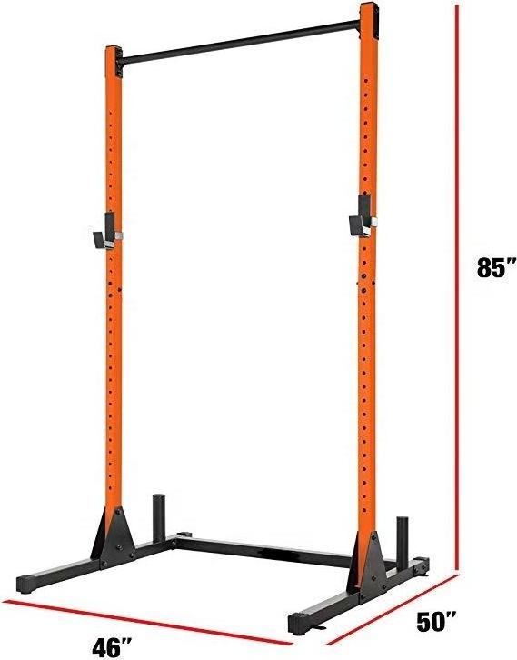 Wellshow Sport Heavy Duty Power Rack Exercise Power Tower Stand Home Gym Equipment Squat Barbell Rack