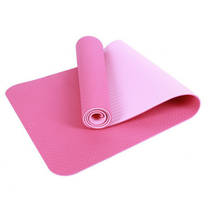 Custom Various Colors Woman Sports Gym Yoga Mat 4MM 6MM Printed Non Slip Fitness Sport Yoga Mat Custom Logo For Hot Yoga