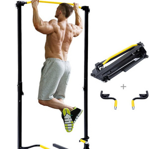 Wellshow Pull Up Bar Station Portable Foldable Pullup Bar Exercise Equipment Pull Up Stand for Strength Training