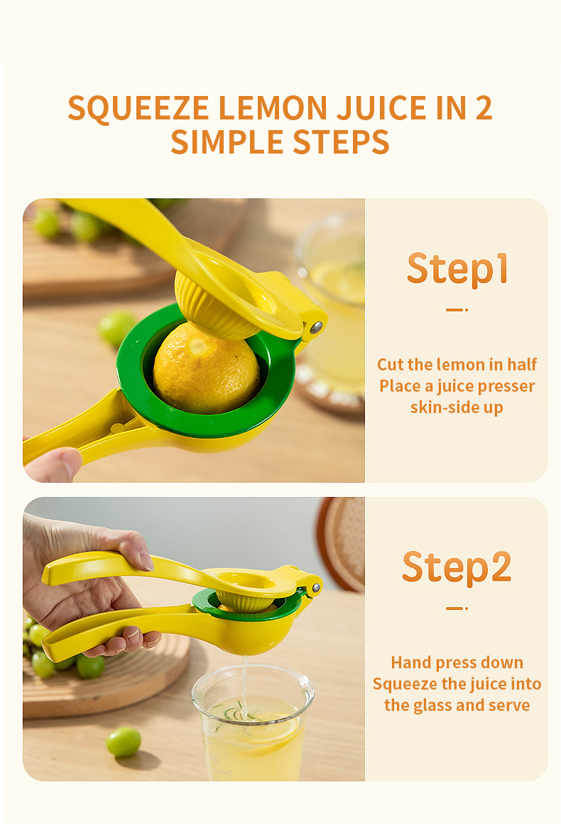 Exprimidor De Limon Manual Metal Lemon Slicer Squeezer Hand Citrus Press Juicer Orange Lemon  Lime Squeezer