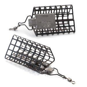 Carp Fishing Steel Basket Bait Feeder