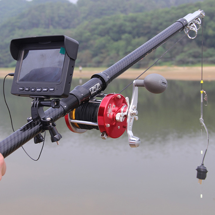 Wholesale 4.5m rod screen reel set  underwater  camera  fish finder fishing finder rod combo