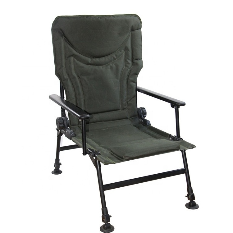 Selco Hot Sale Army Green Aluminum Tube Water Proof 600D Oxford Cloth Carp fishing Chair Bivvy Folding Bedchair