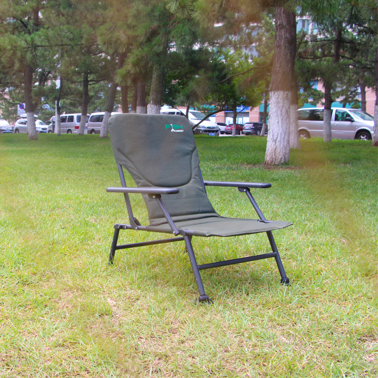 Selco In Stock Outdoor Recliner Camping portable foldable Carp chair for fishing Chairs Bed Carp