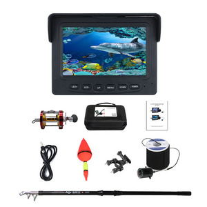 Wholesale 4.5m rod screen reel set  underwater  camera  fish finder fishing finder rod combo