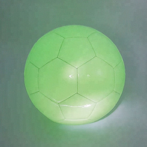 Customized official size 5 glow in the dark soccer ball