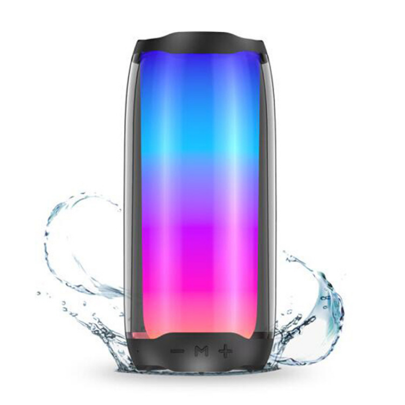 Museeq Bluetooth Speaker With RGB Flashlight Radio Function TF Card Playback IPX5 Waterproof Wireless Bluetooth Speaker