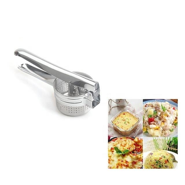 Stainless steel kitchen gadget potato masher press cooking tool mashed potatoes wavy pressure ricer