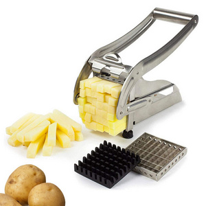 Commercial Manual Vegetable Tools Potato Chips Cube Slicer Potato French Fry Cutters Kitchen Accessories Stainless Steel Support