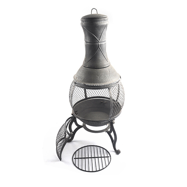 High Outdoor Garden Fire Pit with Iron Stand Garden Accessories