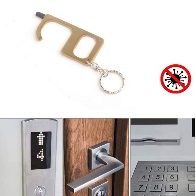 New design hot selling elevator button tool  door hook with key chain