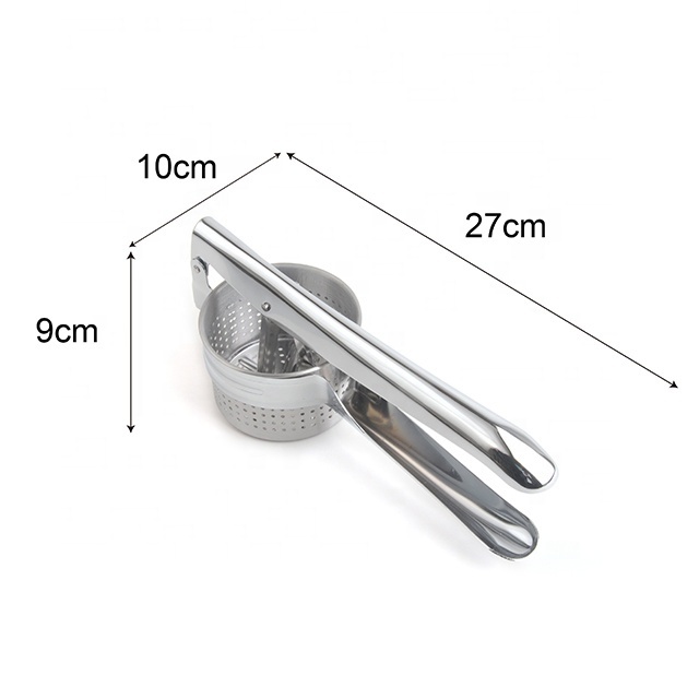 Stainless steel kitchen gadget potato masher press cooking tool mashed potatoes wavy pressure ricer