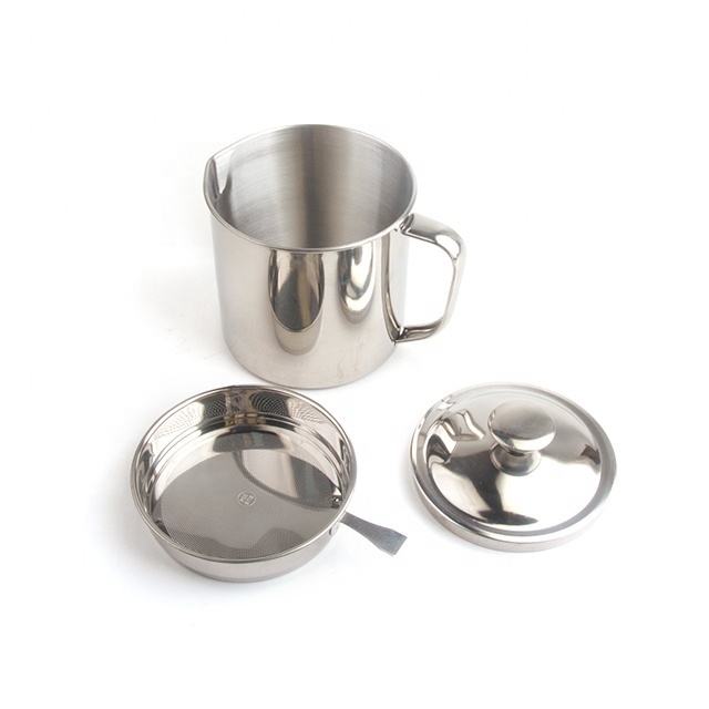 New design hot selling stainless steel oil dispensers pot for kitchen