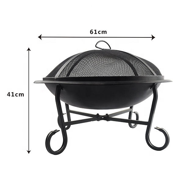 Outdoor garden new design best quality metal fire pit fire bowl with lid