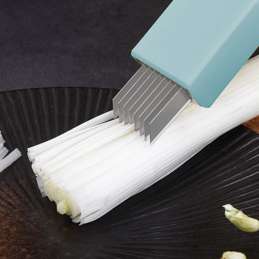 vegetable slicer cutter household 8 blade scallion knife squid onion flower cutter