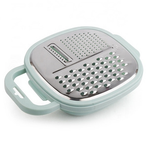 New design easy to use stainless steel  box shaped grater for vegetable