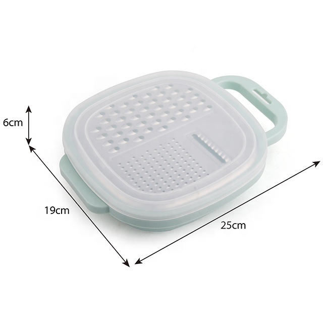 New design easy to use stainless steel  box shaped grater for vegetable