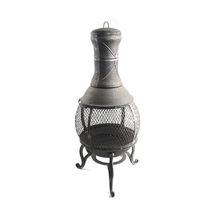 High Outdoor Garden Fire Pit with Iron Stand Garden Accessories