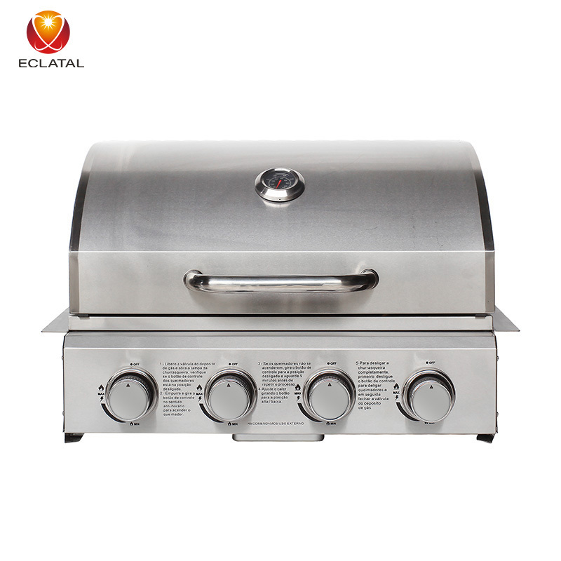 Modern Portable Outdoor Garden Built In 304 Stainless Steel Gas BBQ Grill