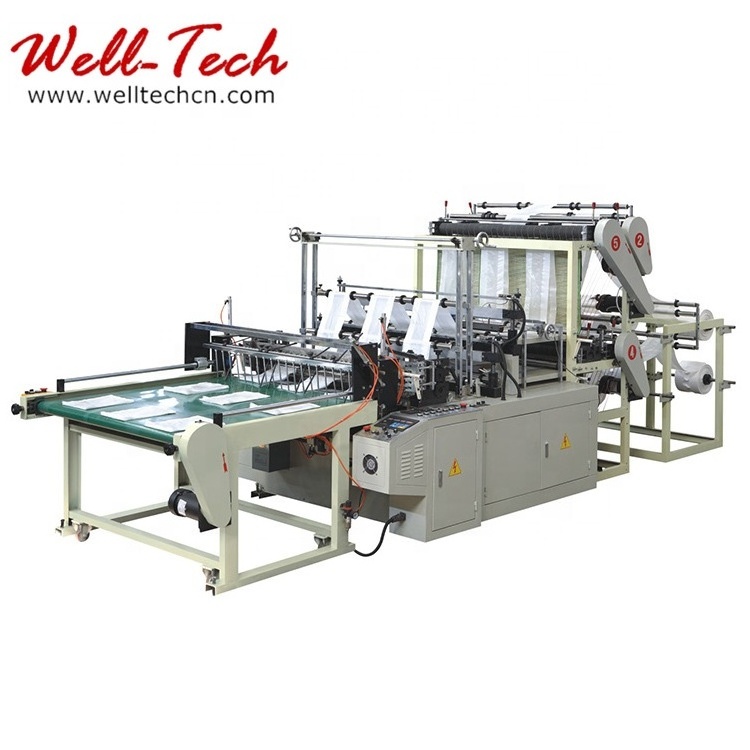 plastic PE LDPE HDPE  bags bottom sealing cutting machine polythene shopping bag making machine