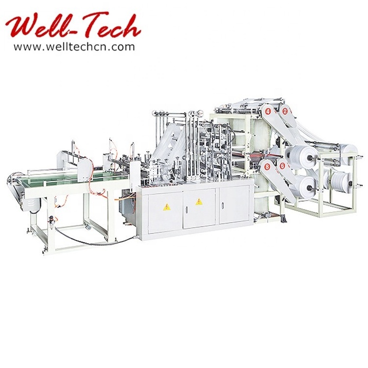 plastic PE LDPE HDPE  bags bottom sealing cutting machine polythene shopping bag making machine