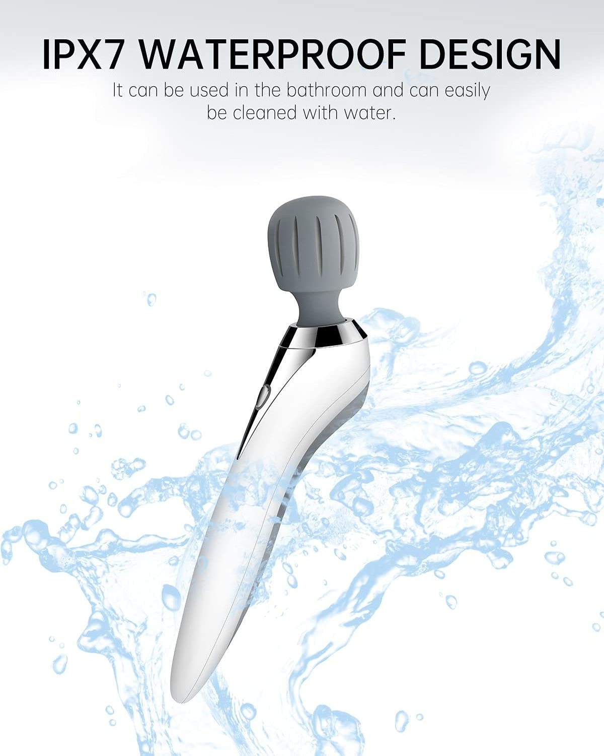 Cordless Rechargeable Power Portable Magic Electronic Massage Wand Body Massage Stick Massager