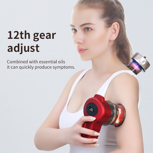 New Upgrade USB Rechargeable 2023 Electric Body Blue Red Light Cupping Device Cupping Machine Vacuum Therapy Set