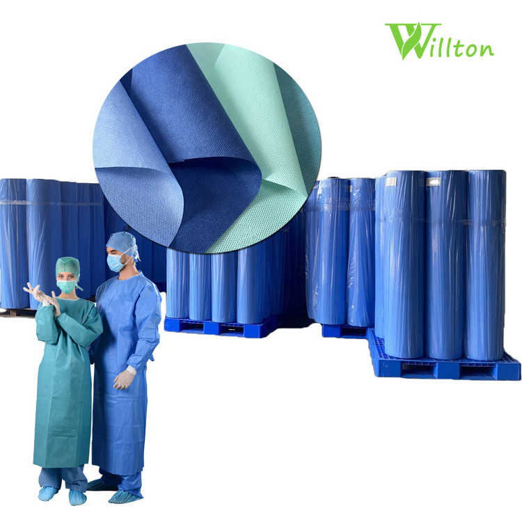 Cheap sss sms smms ssmms ssmmms spunbond nonwoven in rolls for medical use 45gsm spunbond pp sms non woven fabric