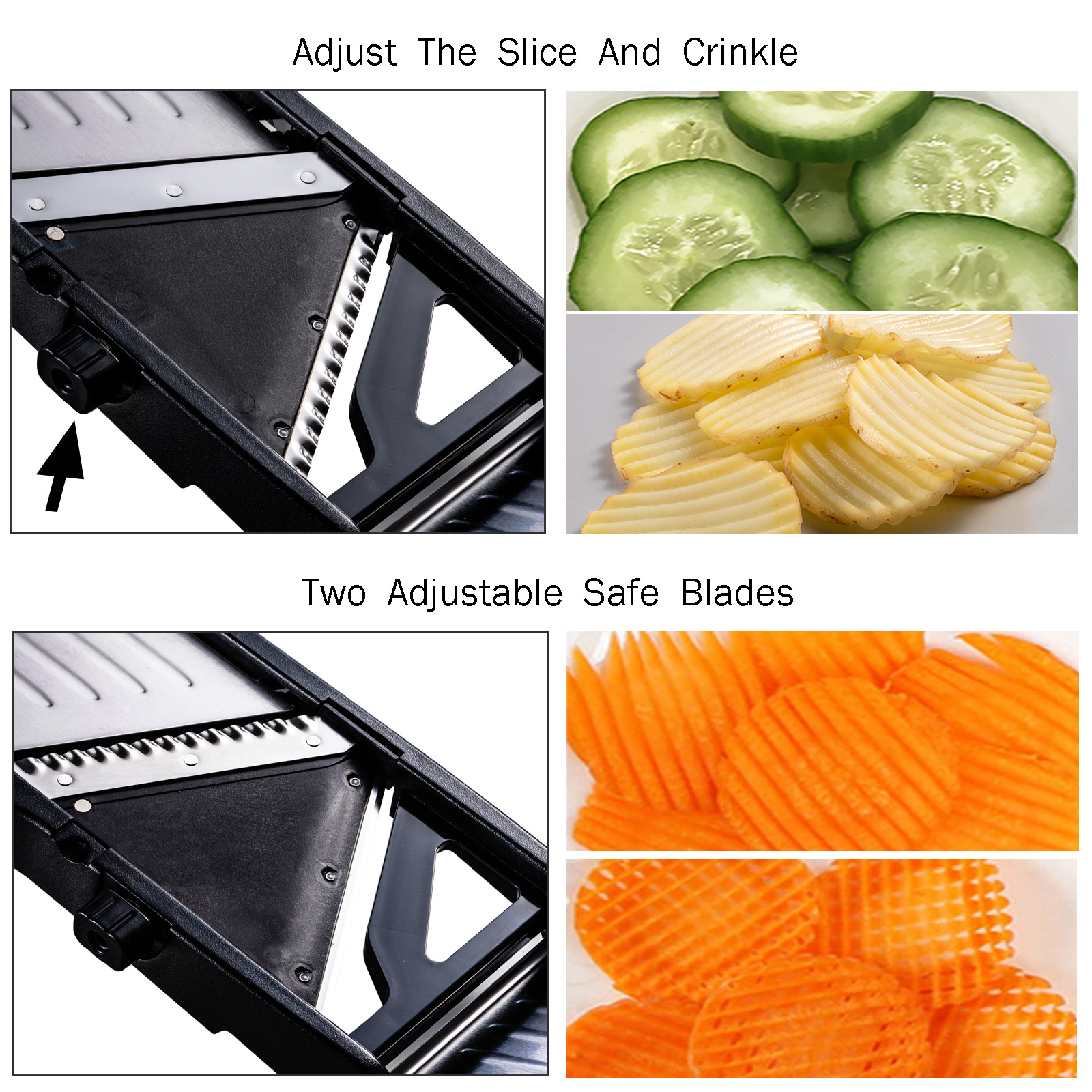 New Gadgets 2024 Food Slicers Vegetable Sshredders Manual Mandoline Slicer Vegetable Mandolin Slicer Cutter For Home Use