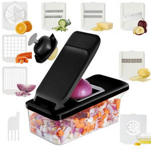 new vegetable chopper 2024 mandoline slicer 10 in 1 kitchen tools vegetable chopper fruit cabbage chopper vegetable cutter