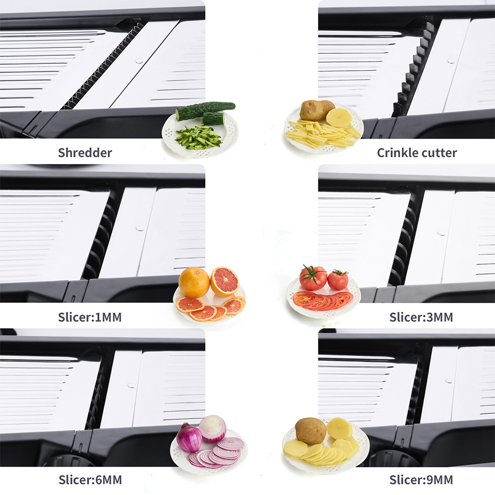 Easy Clean Mandoline Slicer Kitchen Fruit Vegetable Slicer Thin Thick Shredder Slicer For Tomato Potato Cucumber Accessories