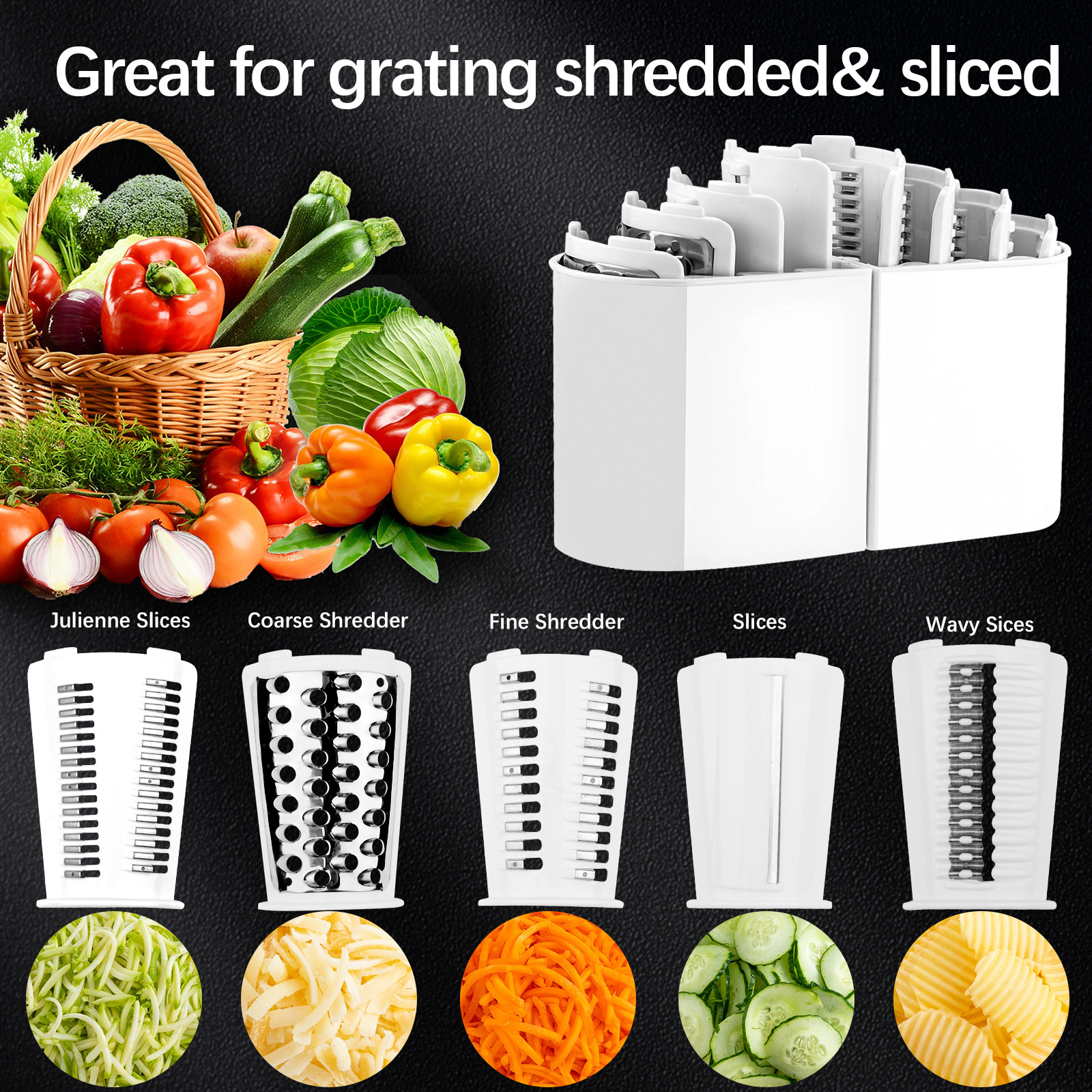 Rotary Cheese Graters For Kitchen Stainless Steel Food Grater Hand Crank Cheese Grater With Handle Vegetable Cutter For Nut