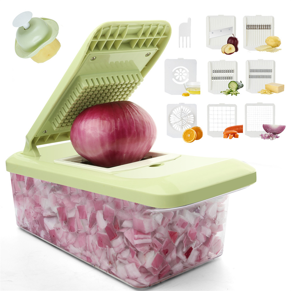 Fruit Vegetable Tools 10 In 1 Vegetable Manual Juicer Press Vegetable Slicer Cutter Onion Slicer Mandoline Slicer For Kitchen