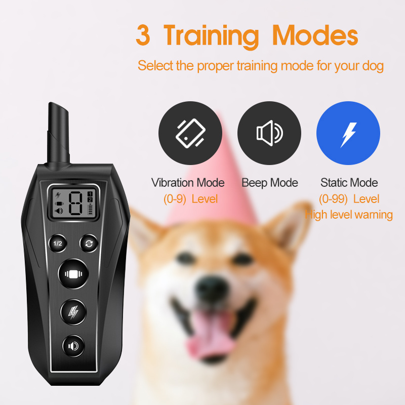 Electric Shock Self Defense Stop Barking Dog Remote Training Shock Collar Slave Puppy Training Dog Shock Bark Collars