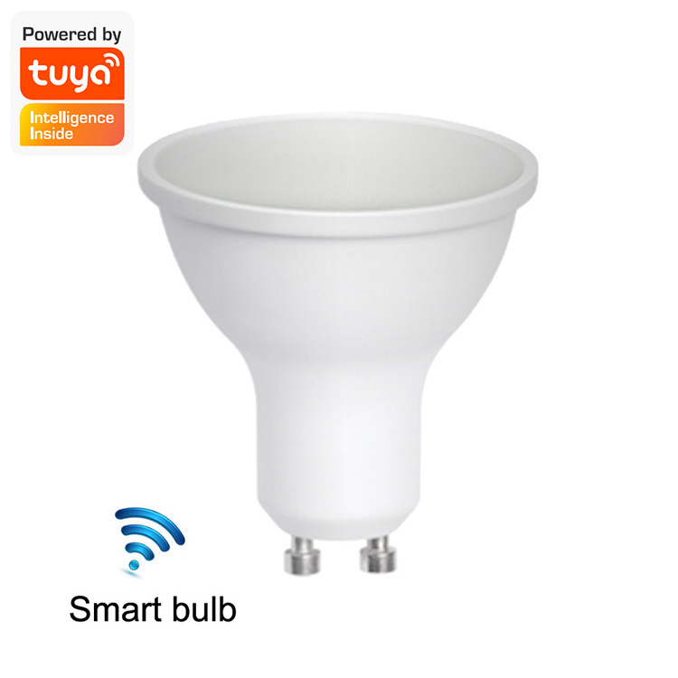 WELLUX Tuya APP Control Alexa Google home dimming led bulb gu10 light 4.9w smart bulb