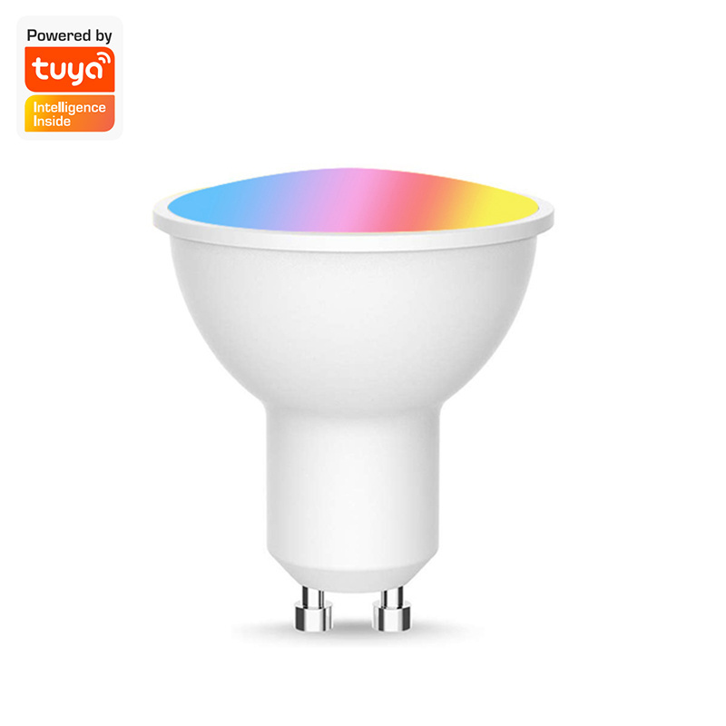 WELLUX Tuya APP Control Alexa Google home dimming led bulb gu10 light 4.9w smart bulb