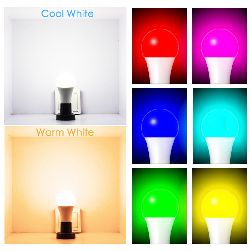 alexa Google Home voice control RGB Wifi Smart Led Light Bulb 9w E27 E26 B22 A60 LED Tuya Smart Bulb