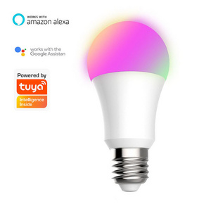 WELLUX Tuya 9w wifi Remote Control high lumen smart light Bulb E27 A60 RGB Memory Function smart bulb