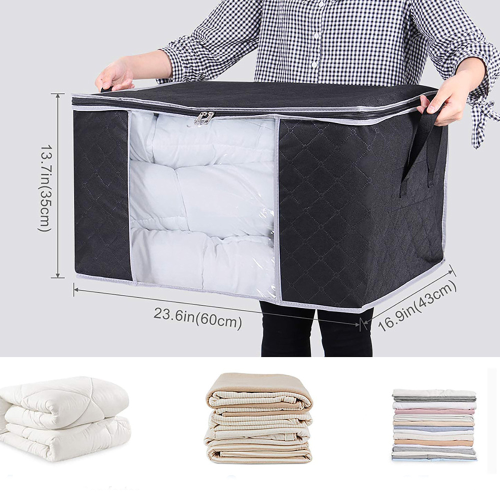 Wardrobe Clothes Storage Shelves Felt Baby Nursery Diaper Caddy Organizer Bag  Basket With Clear Window