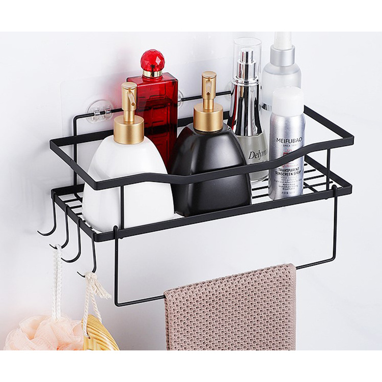 Two Piece Dress Large Capacity Adhesive  Shower Organizer No Drilling Shower Shelves Shower Caddy Bathroom Rack