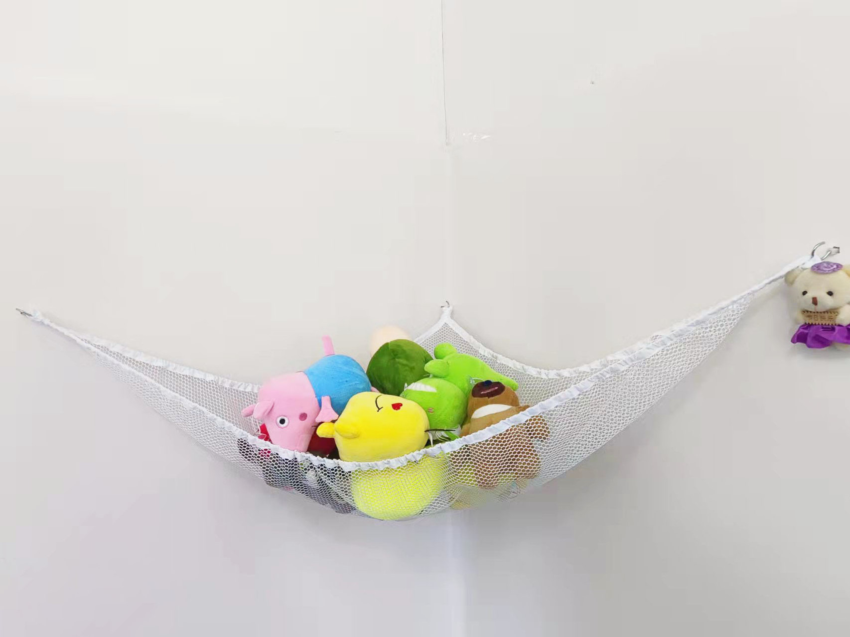 Animal Storage Hammock Stuffed Animal Storage Net Hammock Corner Stuffed Toy Hammock