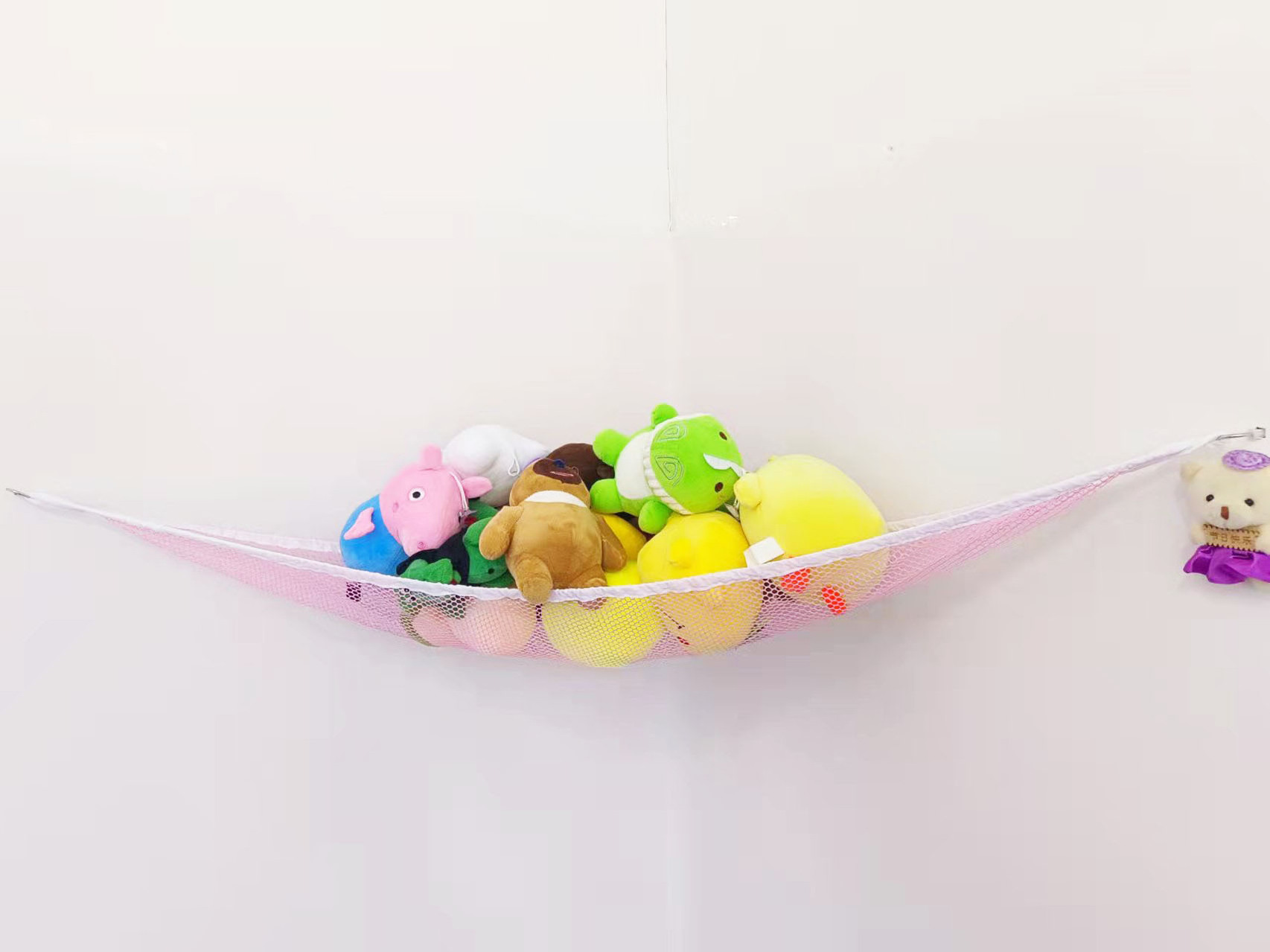 Animal Storage Hammock Stuffed Animal Storage Net Hammock Corner Stuffed Toy Hammock